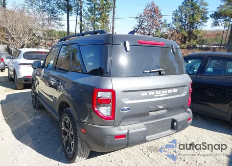 2025 Ford Bronco Sport Outer Banks z USA, uszkodzony, nr VIN 3FMCR9CN4SRE34225